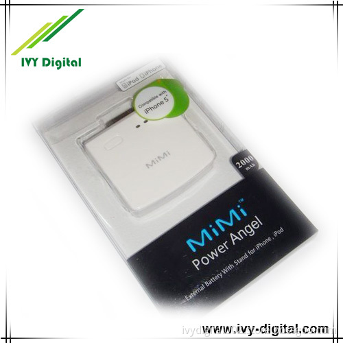 2000mAh Mimi Power Angle External Battery Pack for iPhone iPod
